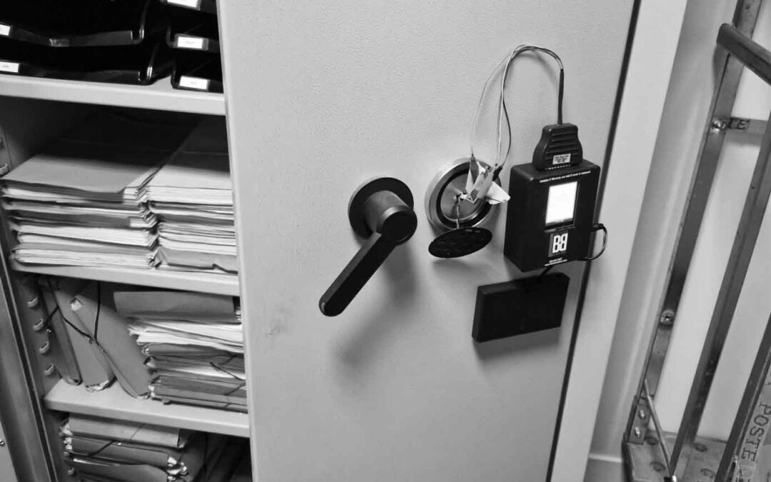 Coffretier Safe HDF intervenant sur un coffre-fort bloqué à La Louvière